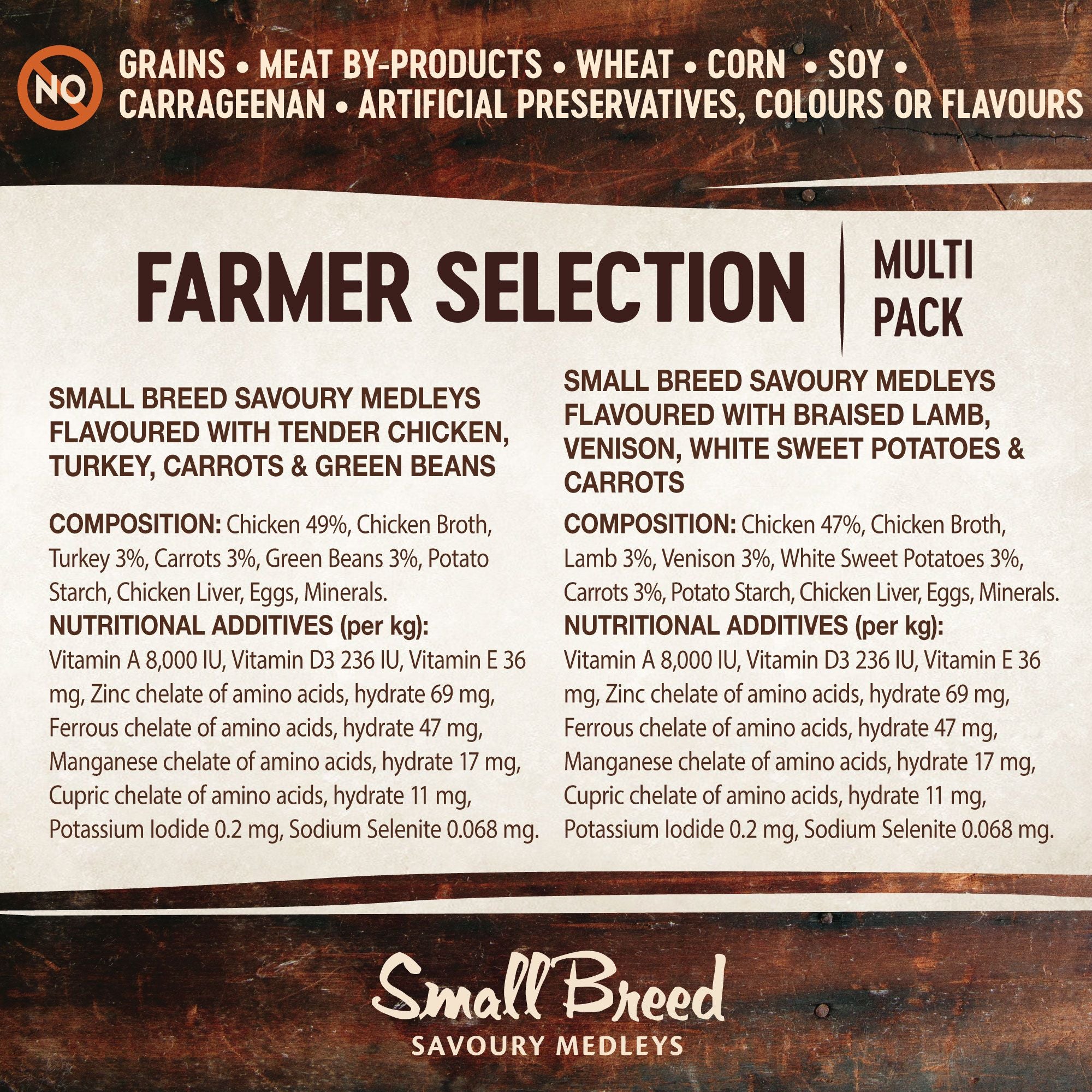 Wellness Core Wet Dog Food Small Breed Savoury Medleys Farmer Selection Multipack