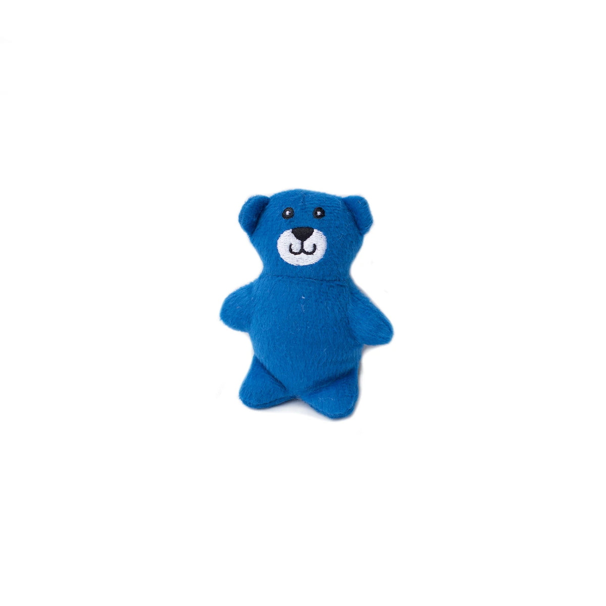 A single plush bear squeaker from the Zippy Paws Burrow Hanukkah dreidel dog toy
