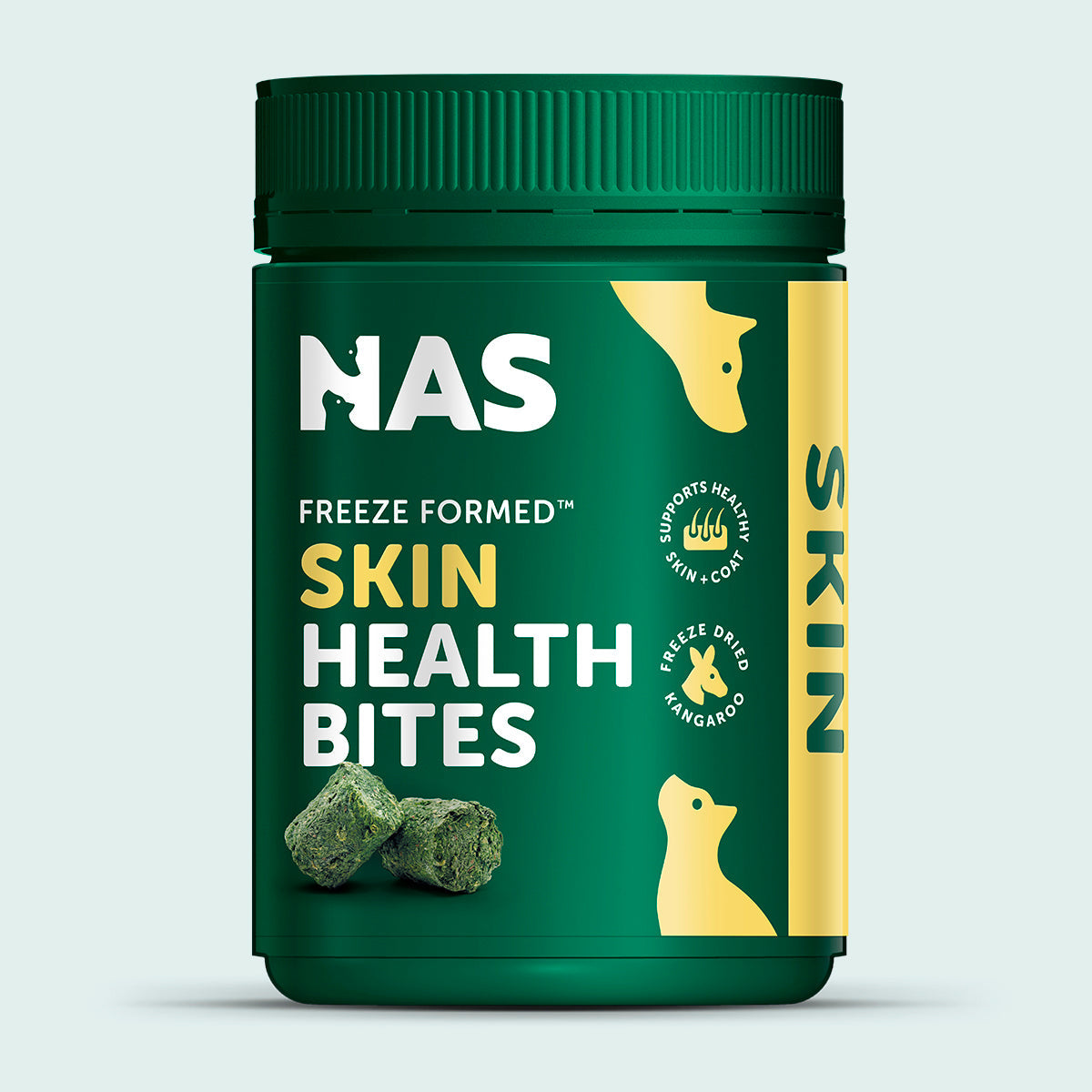 Natural Animal Solutions Freeze Formed Skin & Coat Health Bites — front of pack, 270g (150 bites)