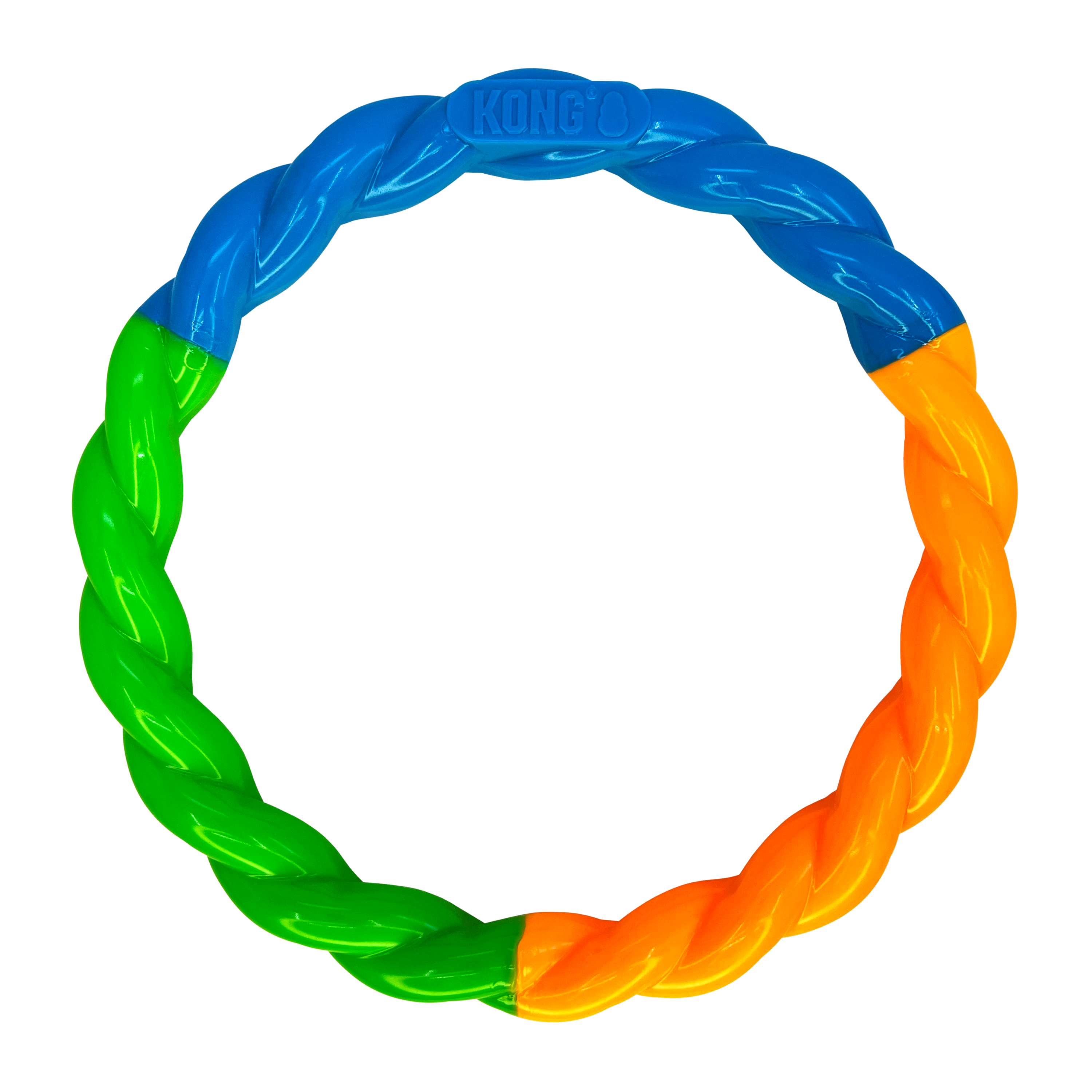 KONG Dog Toys Twistz High-Viz Ring shown on its own
