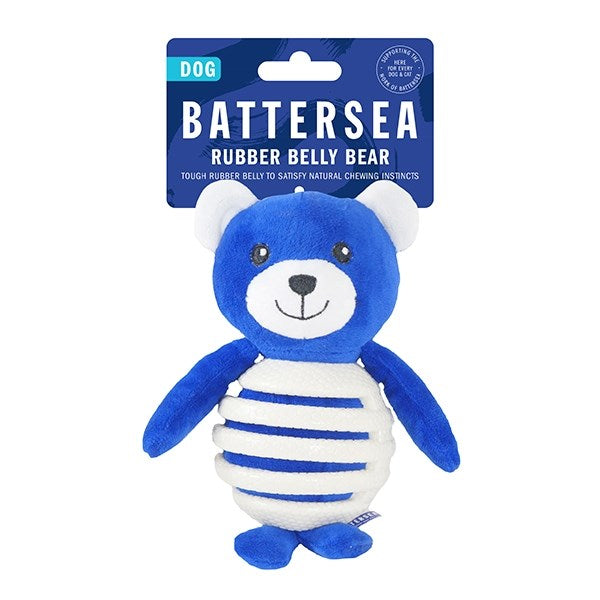 Rosewood Dog Toys Battersea Rubber Belly Bear