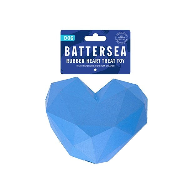 Rosewood Dog Toys Battersea Rubber Heart Treat Toy