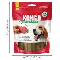 KONG Dog Treats Ziggies Enhanced shown in its retail packaging