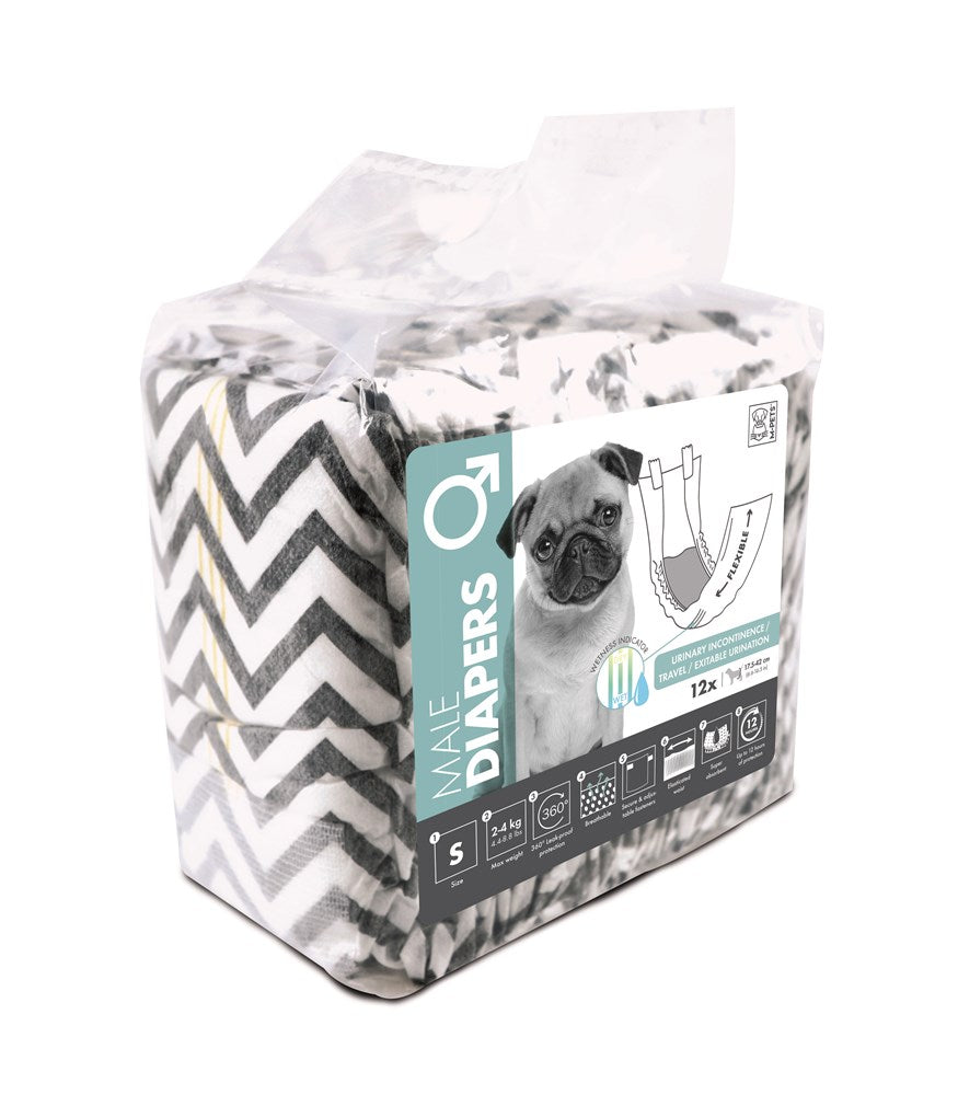M-Pets Diapers for Male Dogs