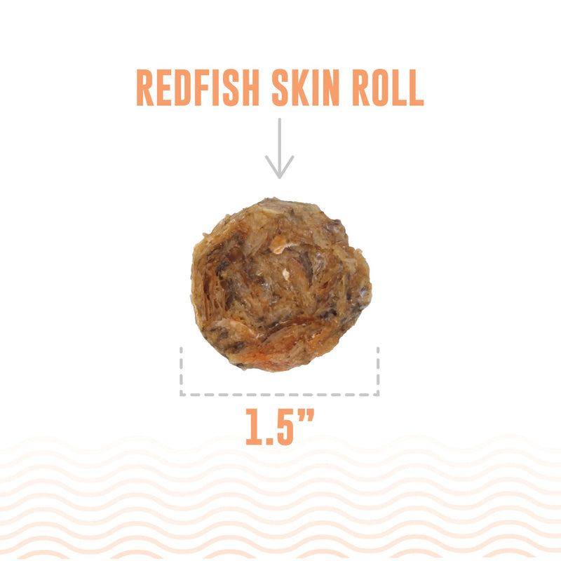 Icelandic+ Dog Treats Redfish Skin Rolls