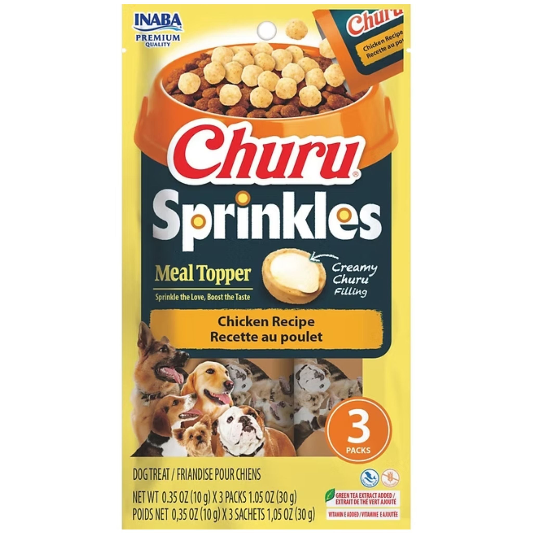 Inaba Dog Treat Churu Sprinkles Meal Topper Chicken