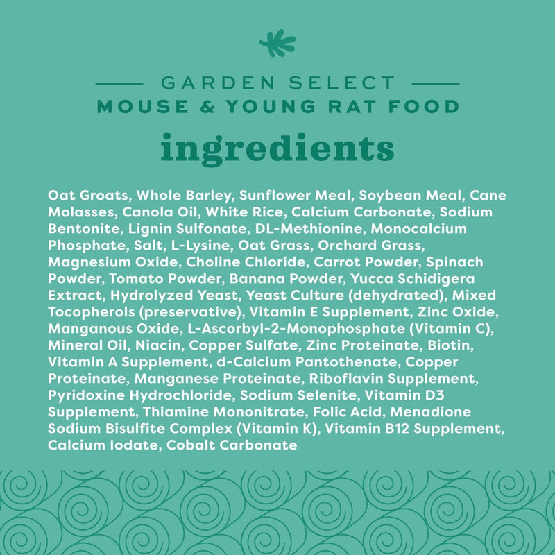 Oxbow Garden Select Mouse & Young Rat Food