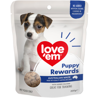 Love'em Liver Puppy Rewards Dog Treats front of pack