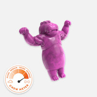 Happy Staffy Co Chomp-O-Potamus hippo-shaped ToughTech nylon chew toy — main product image