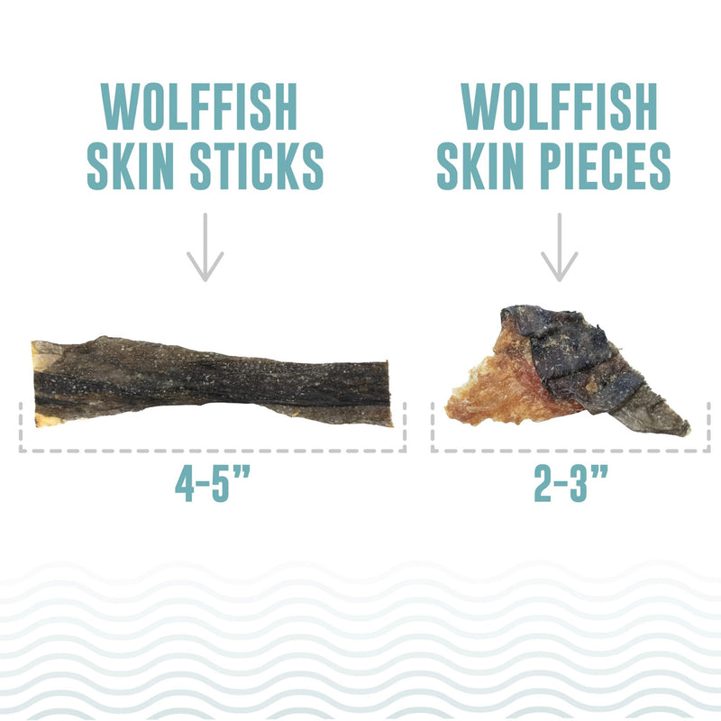 Icelandic+ Dog Treats Wolffish Skin Stick Chews