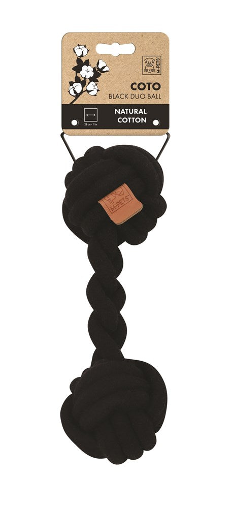 M-Pets COTO Eco Rope Dog Toy Duo Ball 28cm