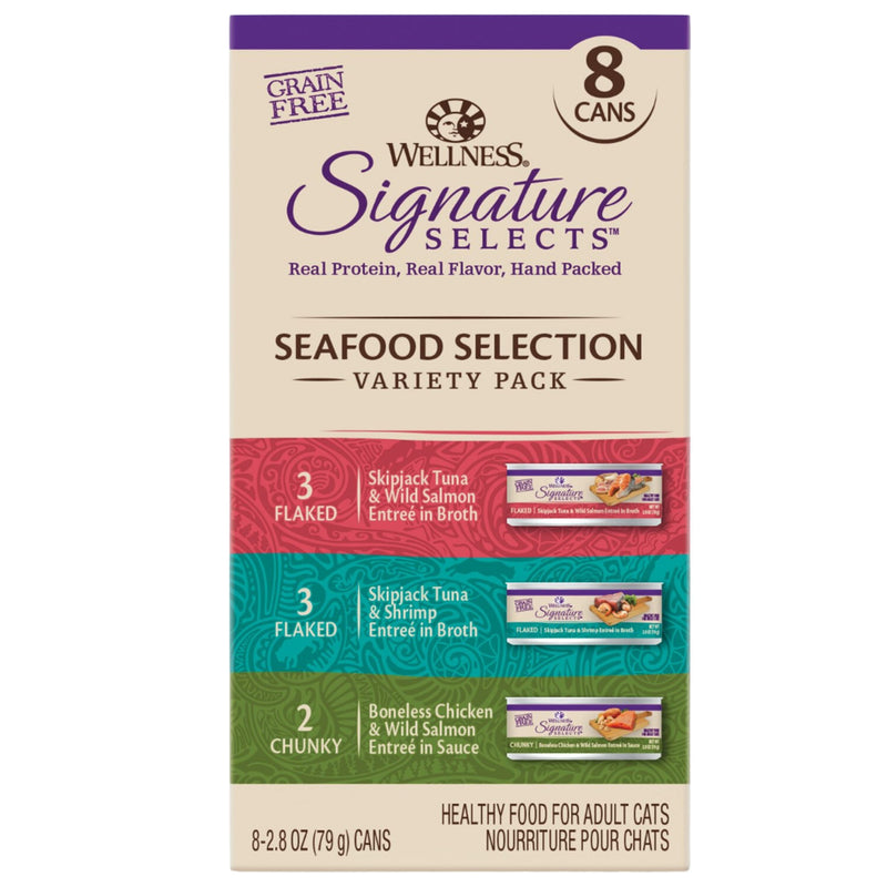 Wellness Core Wet Cat Food Signature Selects Seafood Selection Variety Pack 79g x 8