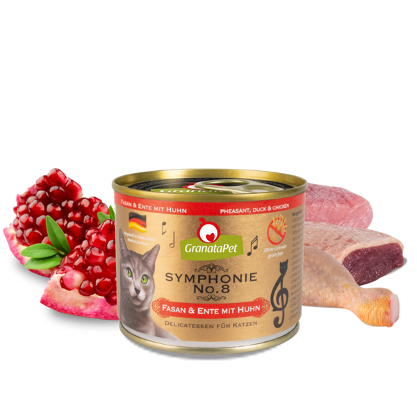 GranataPet Symphonie Wet Cat Food - No. 8 Pheasant & Duck with Chicken