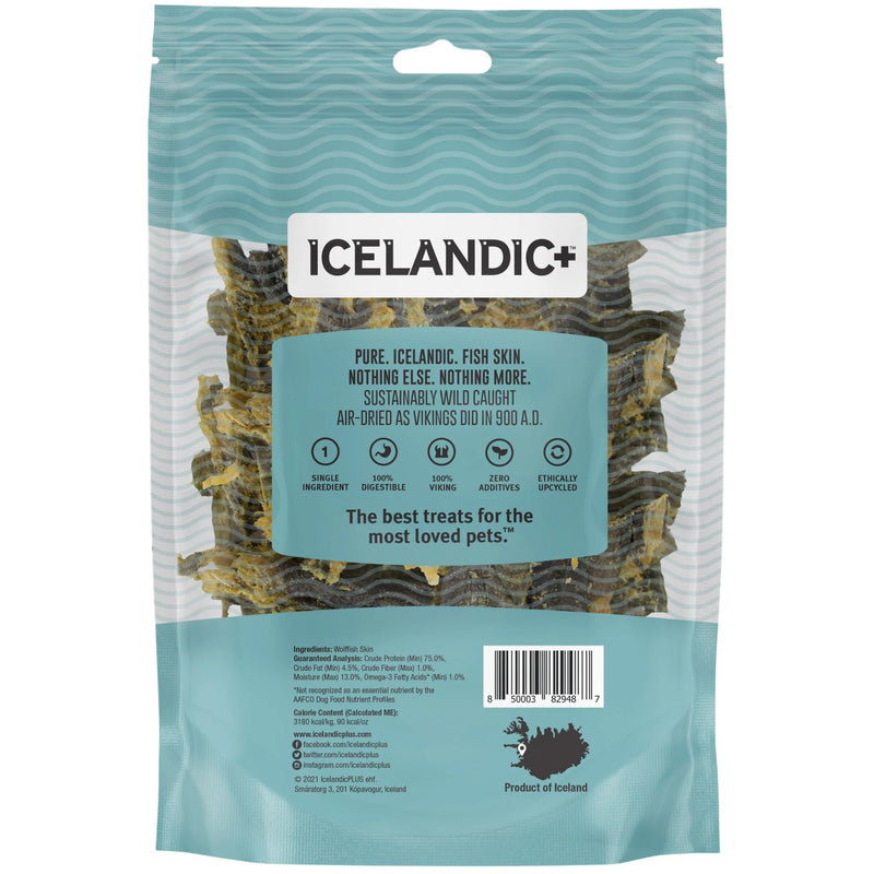 Icelandic+ Dog Treats Wolffish Skin Stick Chews