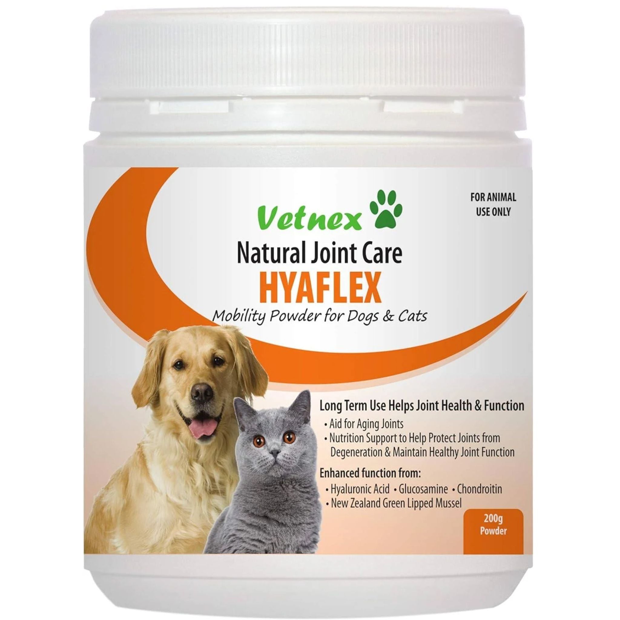 Vetnex Hyaflex Mobility Natural Joint Care Powder for Dogs & Cats