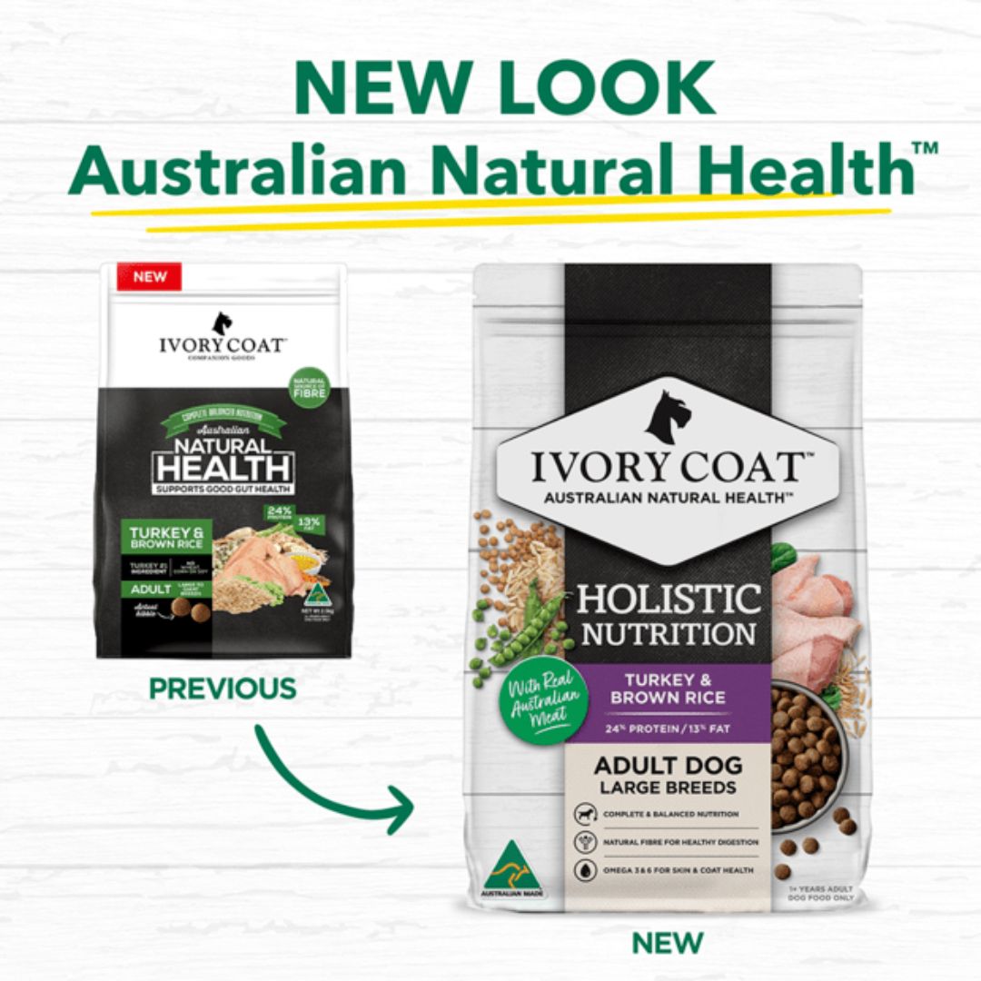 Ivory Coat Holistic Nutrition Puppy Large Breed Dry Dog Food Turkey & Brown Rice