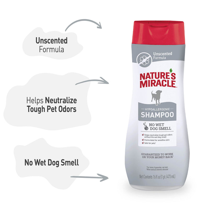 Nature's Miracle Dog Shampoo Hypoallergenic - 437ml | PeekAPaw Pet Supplies