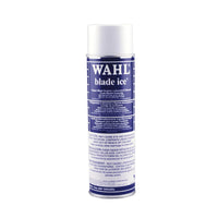 Wahl Blade Ice clipper spray in a blue and white aerosol can, front label