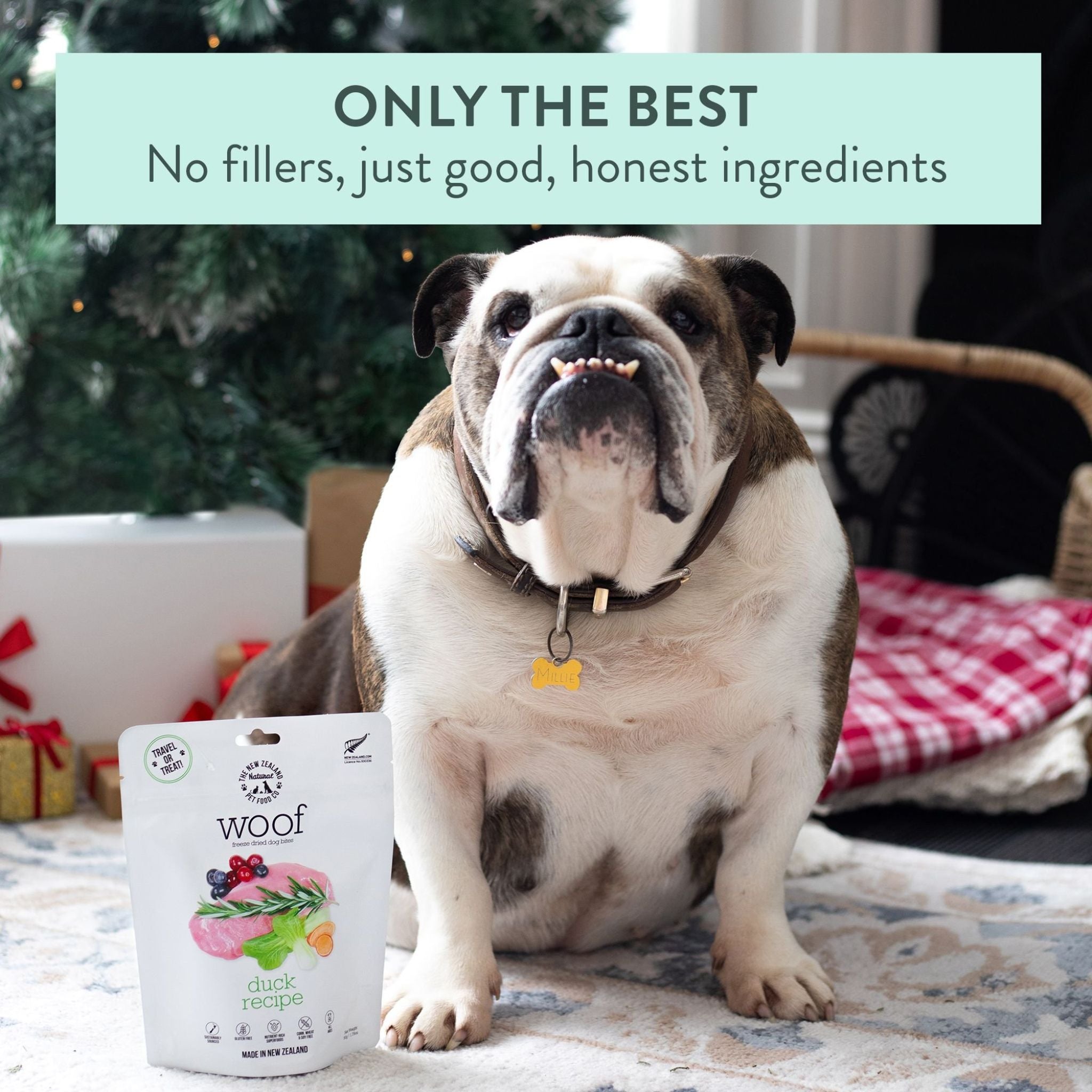 The New Zealand Natural Woof Freeze Dried Dog Treat Duck