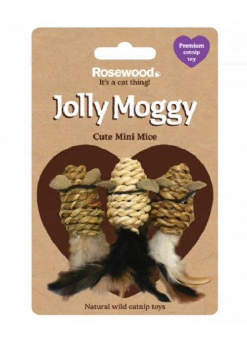 Rosewood Cat Toys Mini Mice 3 Pack