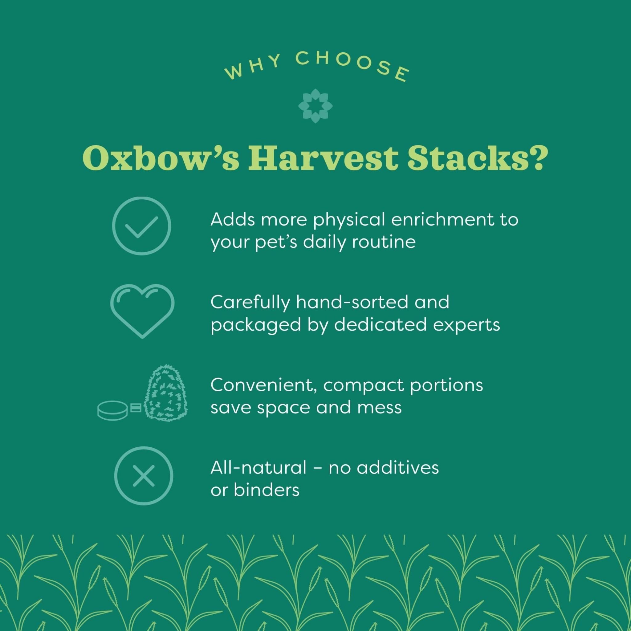 Oxbow Harvest Stacks - Western Timothy & Chamomile