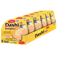 Inaba Dashi Delights Chicken with Cheese, six 70g cups in a printed six-pack sleeve