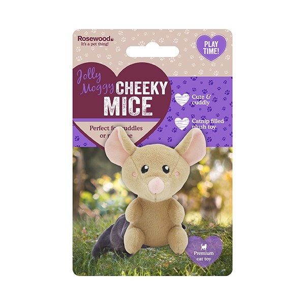 Rosewood Cat Toys Cheeky Mice Assorted