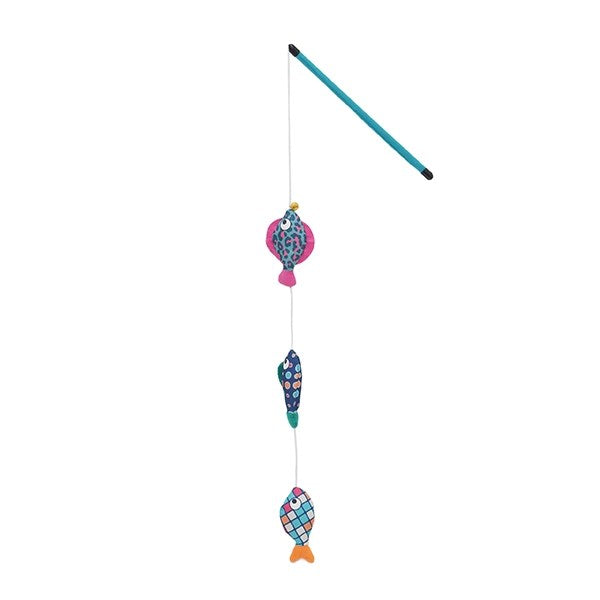 Rosewood Cat Toys Patchwork Fish Teaser