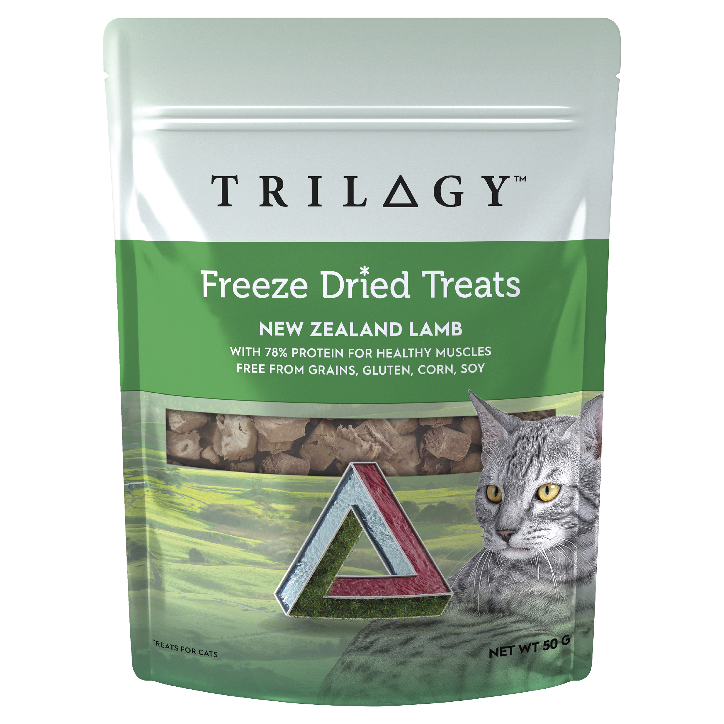 Trilogy Freeze Dried Cat Treats Lamb front of pack