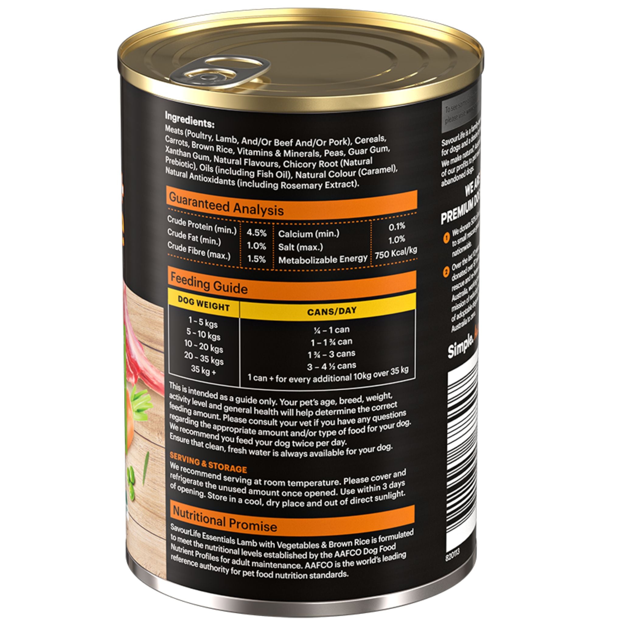 SavourLife Essentials Lamb with Veggies and Rice Wet Dog Food