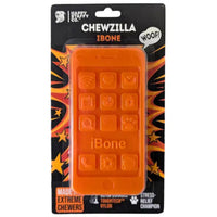 Happy Staffy Co Chewzilla iBone phone-shaped ToughTech nylon chew toy with grooves for spreads — main product image
