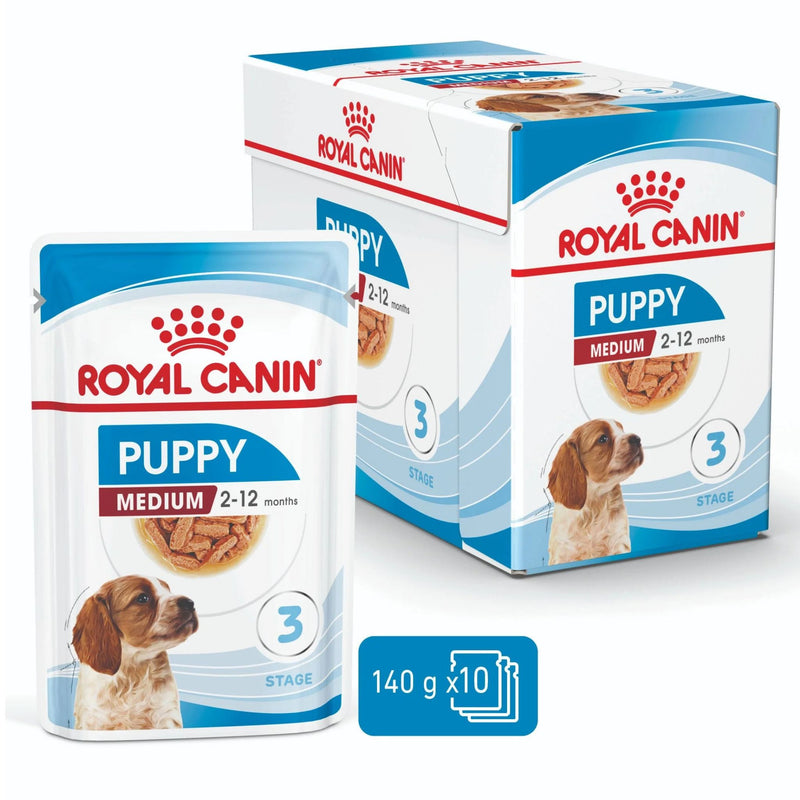 Royal Canin Medium Puppy 140gx10 Pouches