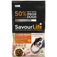 SavourLife Essentials Large Breed Adult Australian Chicken, larger kibble with glucosamine, 15kg, dry dog food