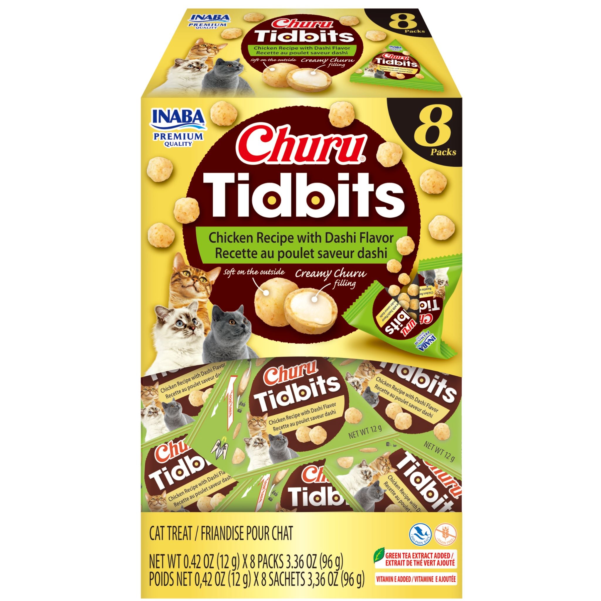 Inaba Cat Treat Churu Tidbits Chicken with Dashi