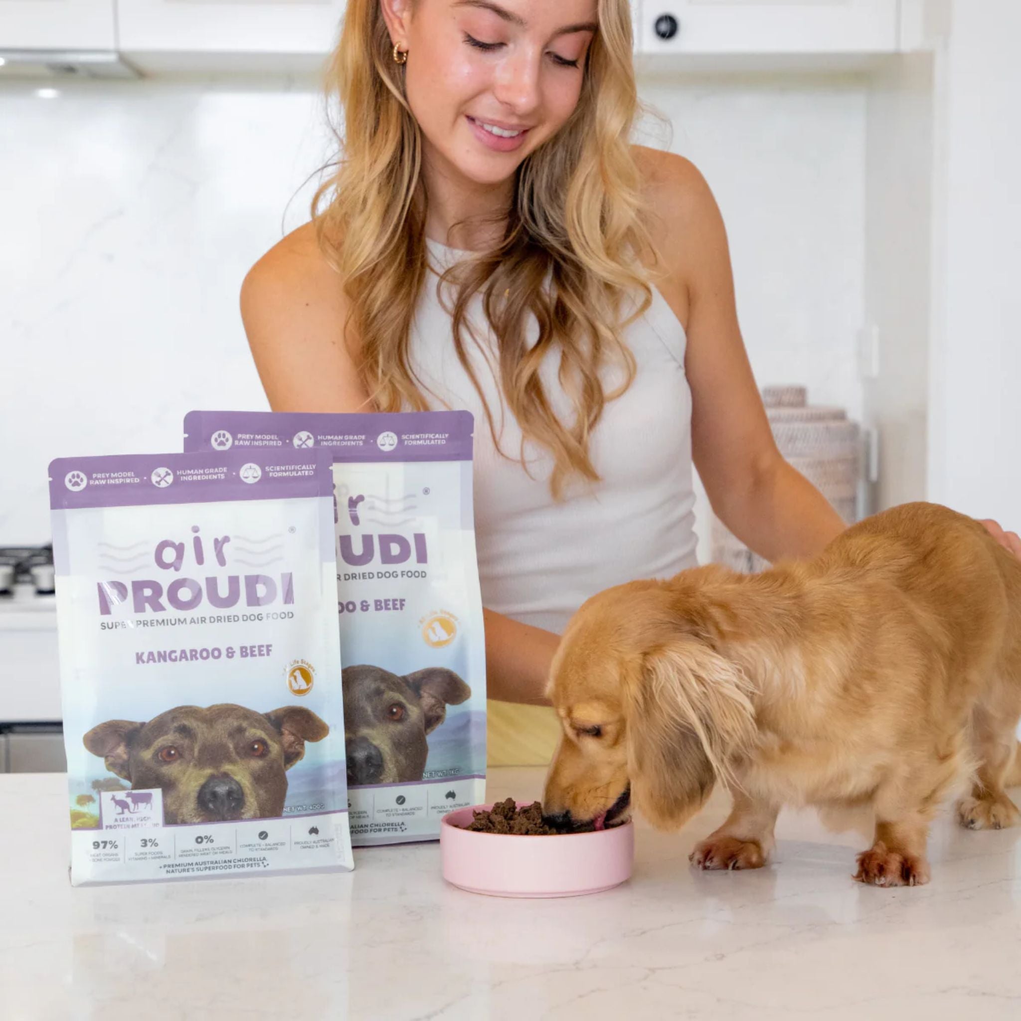 Air Proudi Premium Air Dried Dog Food Kangaroo & Beef