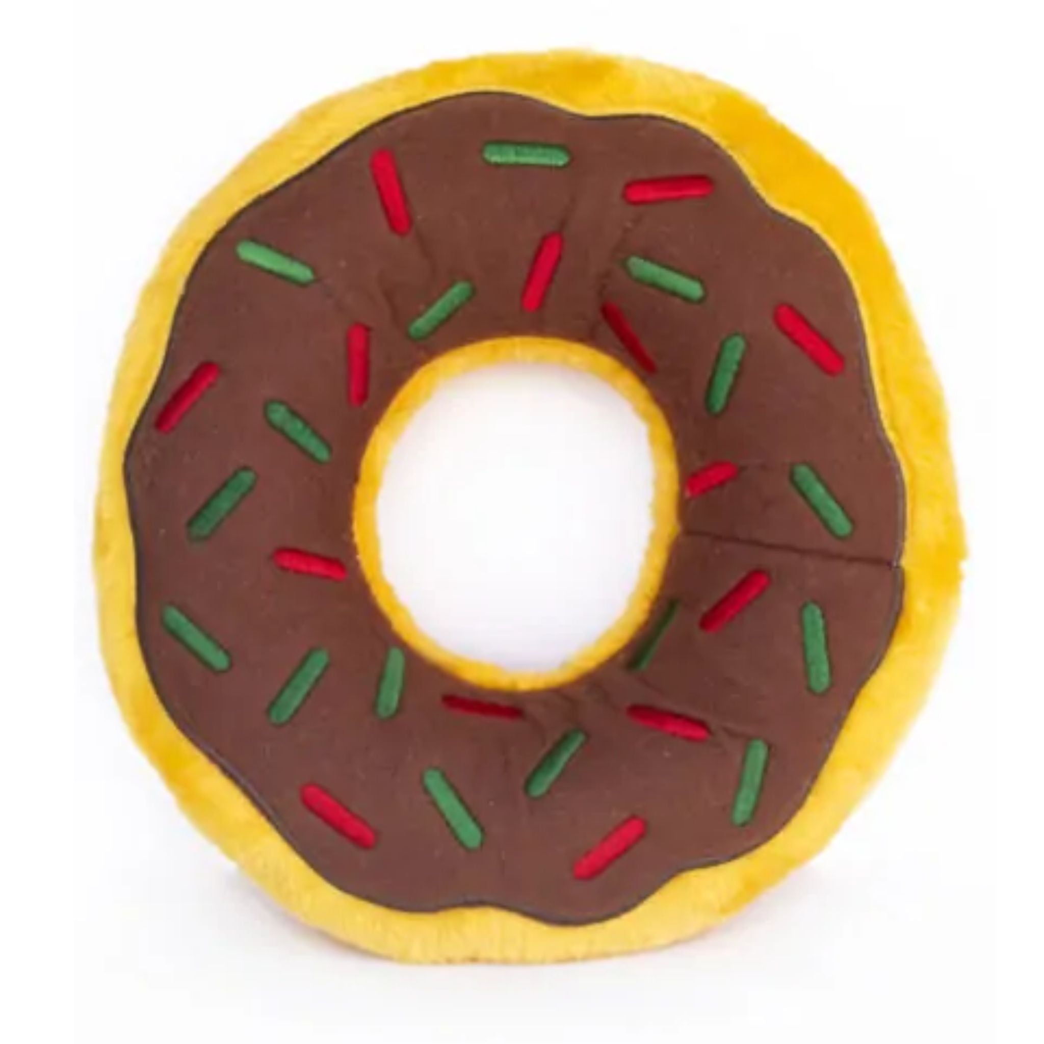 Zippy Paws Dog Toys Plush Donutz - Ginger Bread | PeekAPaw Pet Supplies
