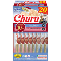 Inaba Churu Puree Senior 10+ Tuna Variety, lickable puree tubes, pack of 20 x 14g, cat treat