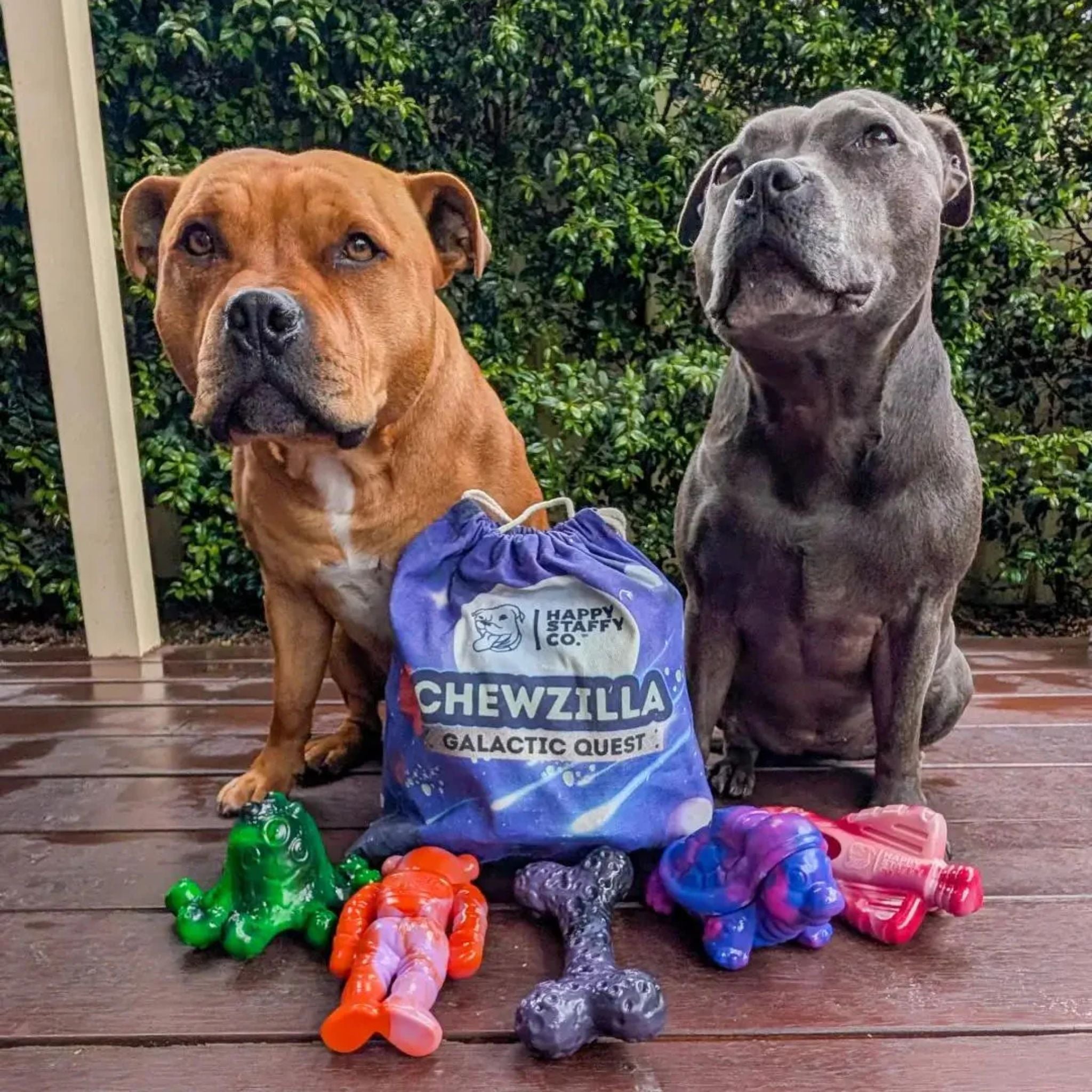 Happy Staffy Co Chewzilla Deep Sea Mission Dog Toy