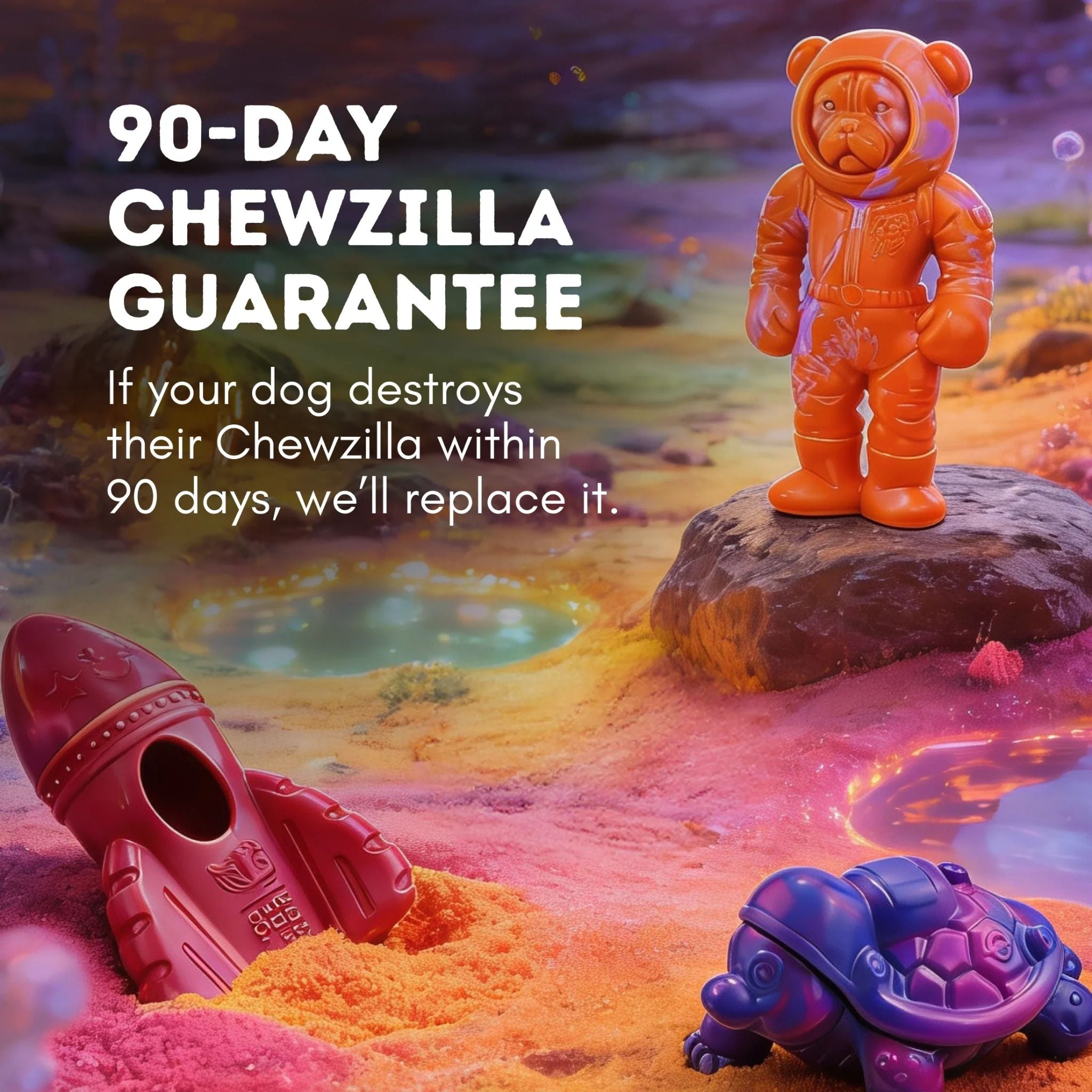 Happy Staffy Co Chewzilla Deep Sea Mission Dog Toy