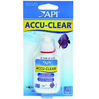 API Accu-Clear freshwater aquarium clarifier, 37ml bottle on its hanging retail card