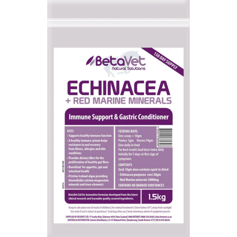 BetaVet Natural Solutions Echinacea + Red Marine Minerals for Horses