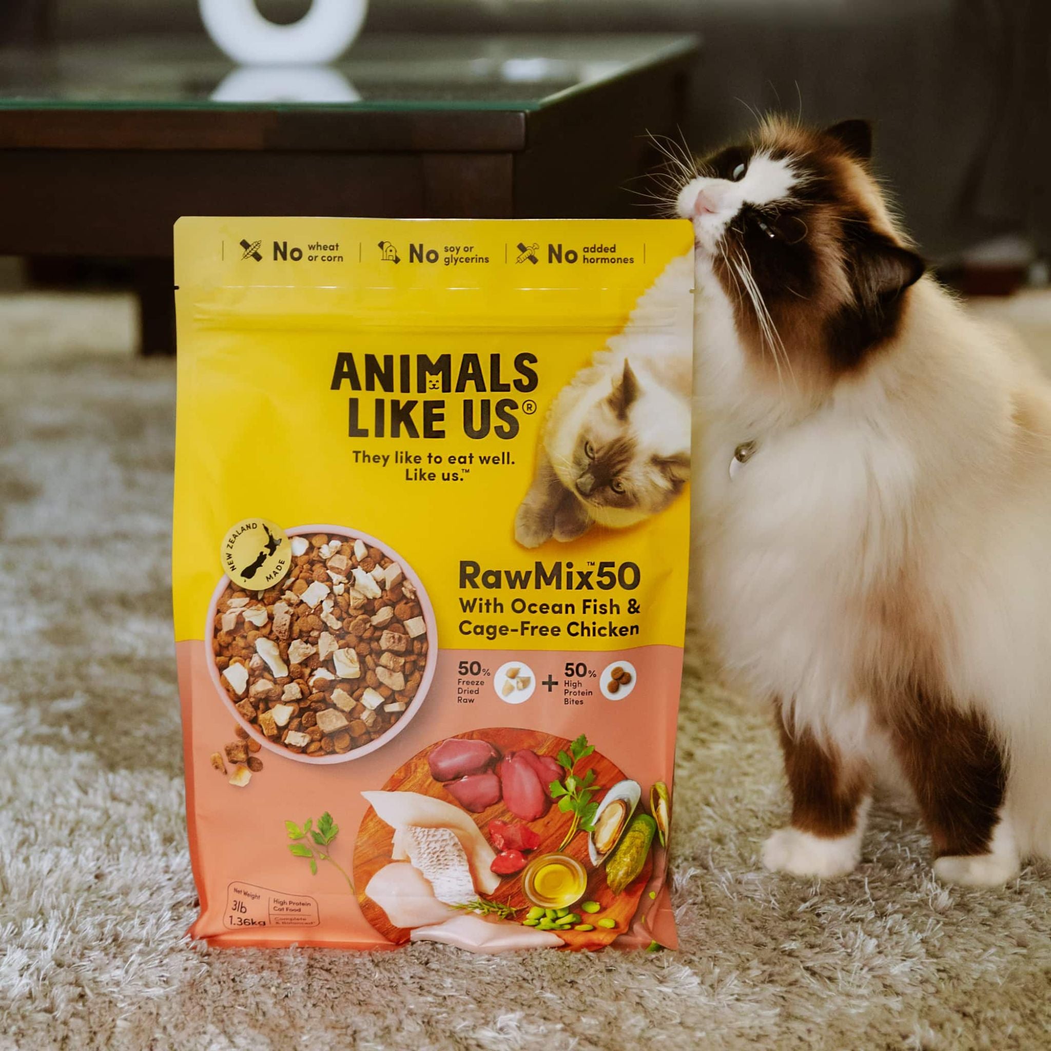 Animals Like Us Cat Food Rawmix50 Ocean Fish and Chicken