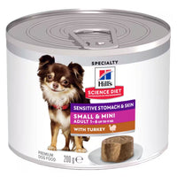 Hill's Science Diet Sensitive Stomach & Skin Adult Small & Mini Breed Dog Mousse with Turkey