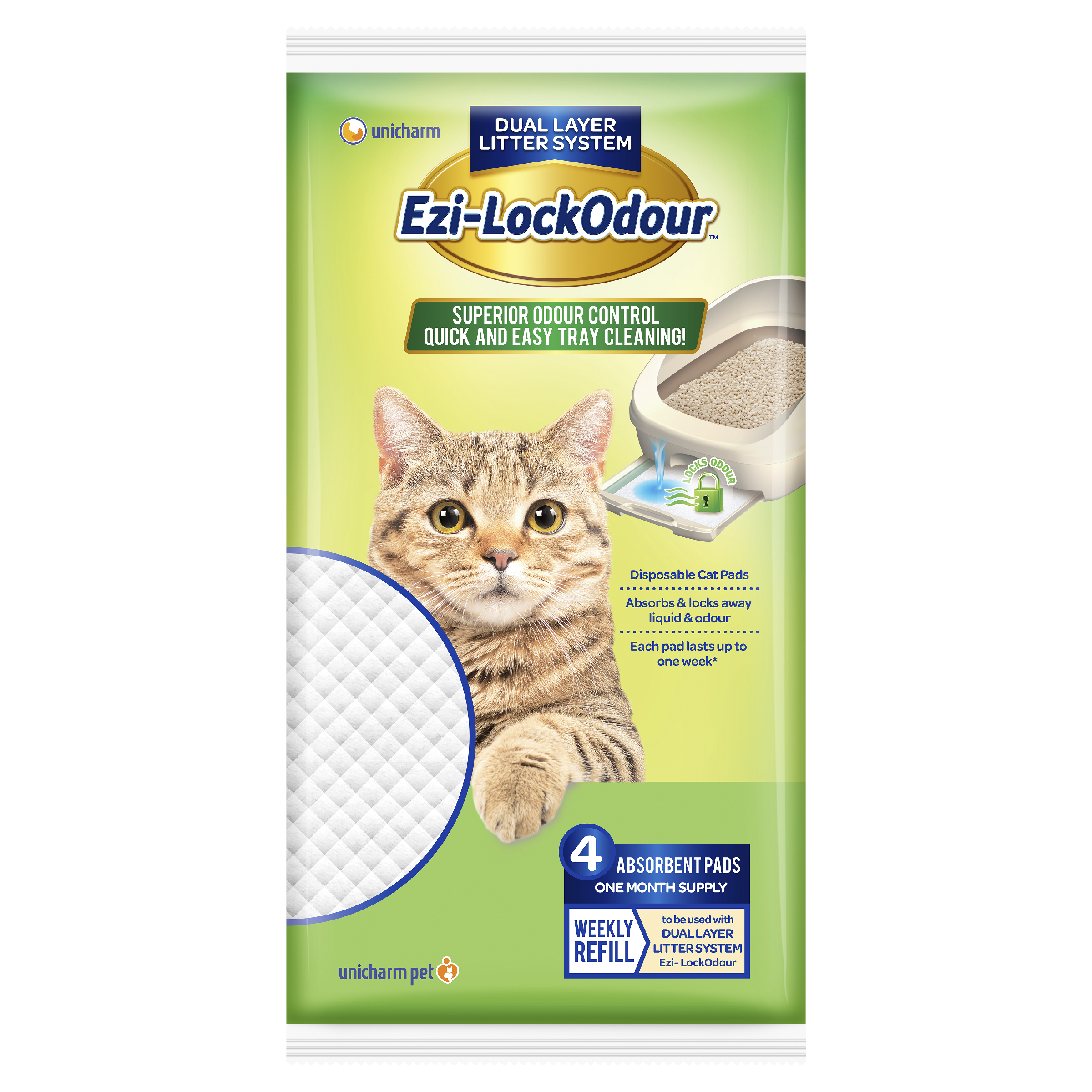 Ezi-LockOdour Absorbent Pads front of pack
