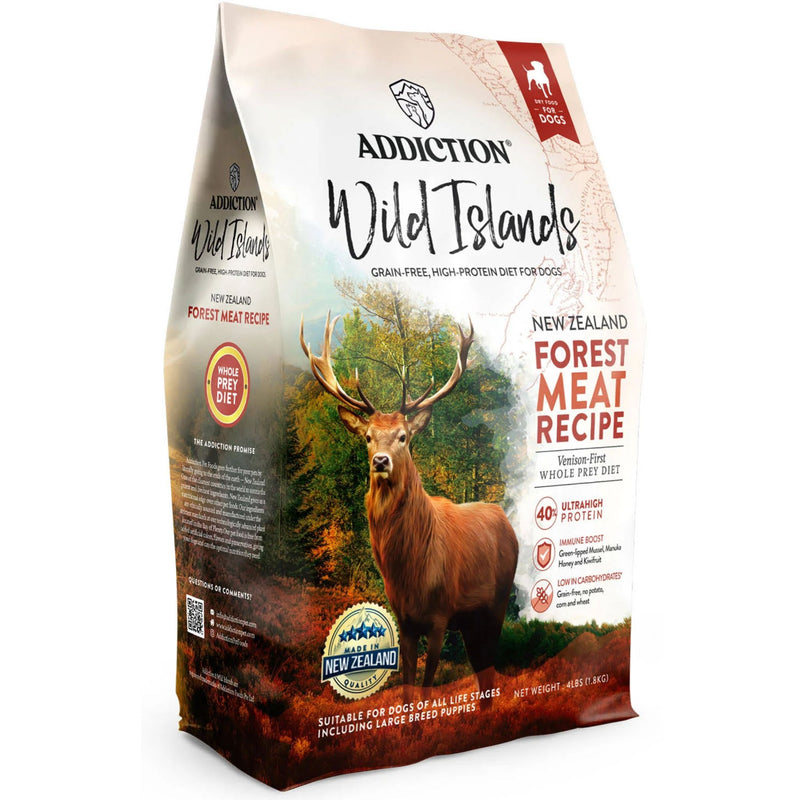ADDICTION Wild Islands forest Meat Premium Venison Recipe Dry Dog Food