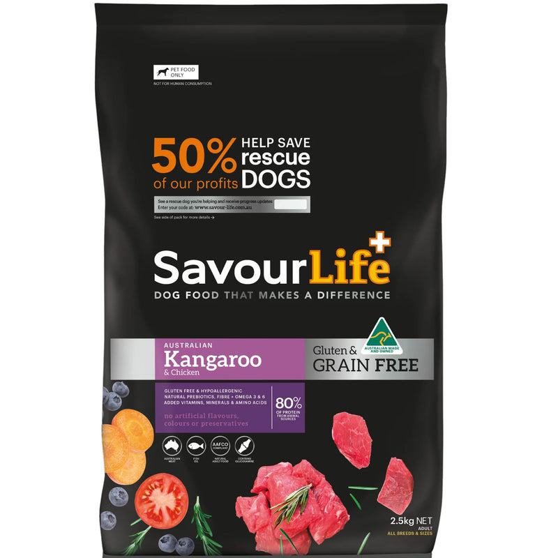SavourLife Grain Free Australian Kangaroo and Chicken Dry Dog Food