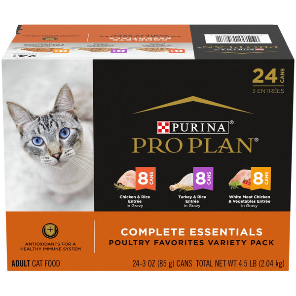 PRO PLAN Complete Essentials Poultry Favourites Wet Cat Food