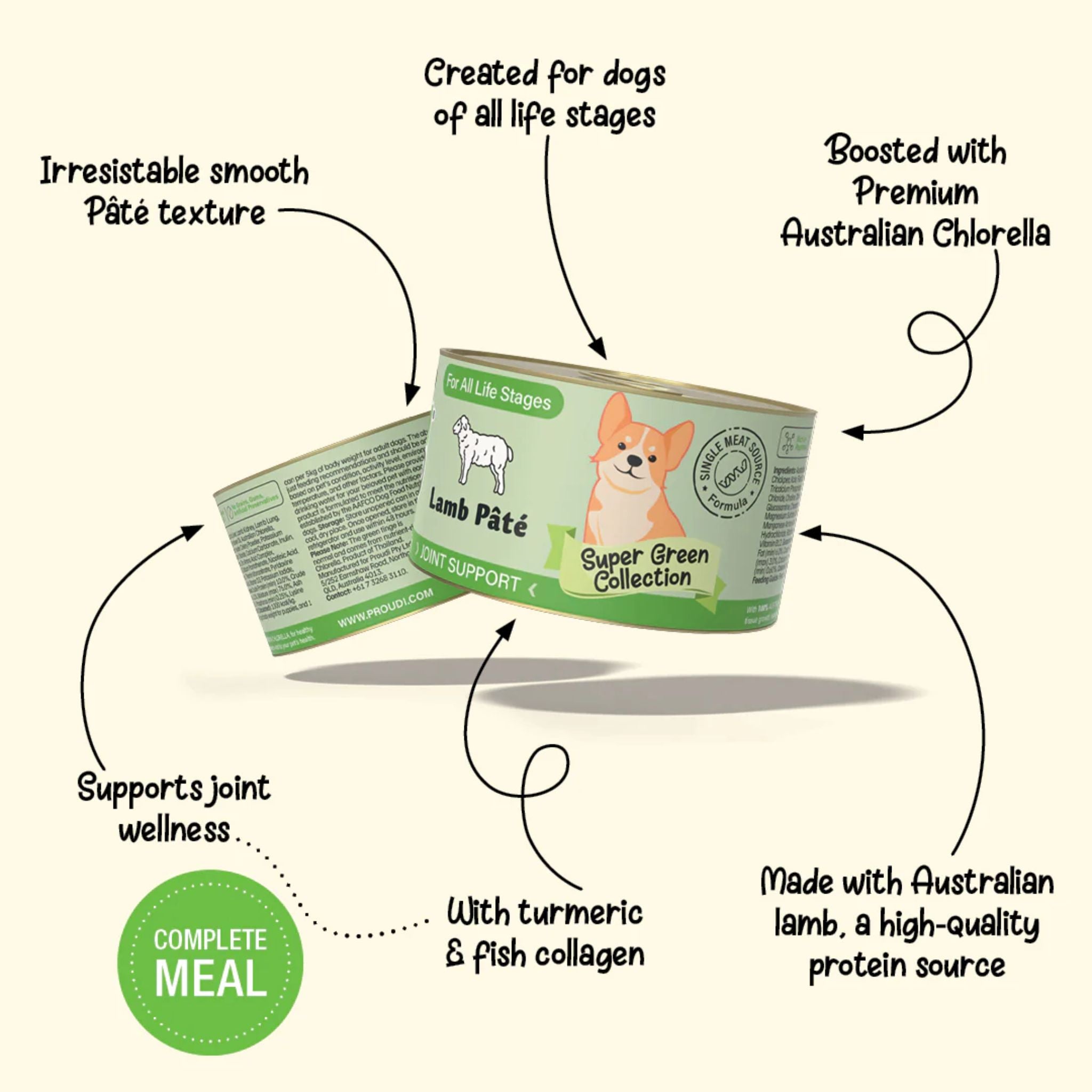 YumGuard Lamb Pate Wet Dog Food