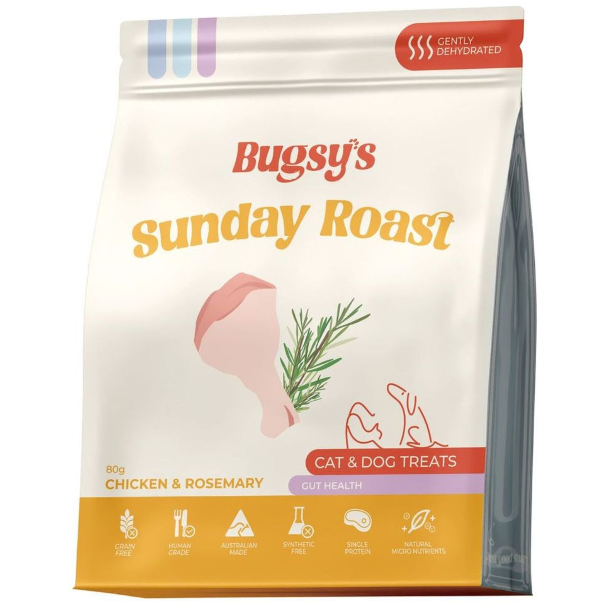 Bugsy's Air Dried Chicken & Rosemary Pet Treats
