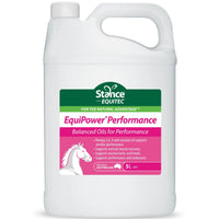 Stance Equitec EquiPower Performance balanced oils for horses in a 5L bottle